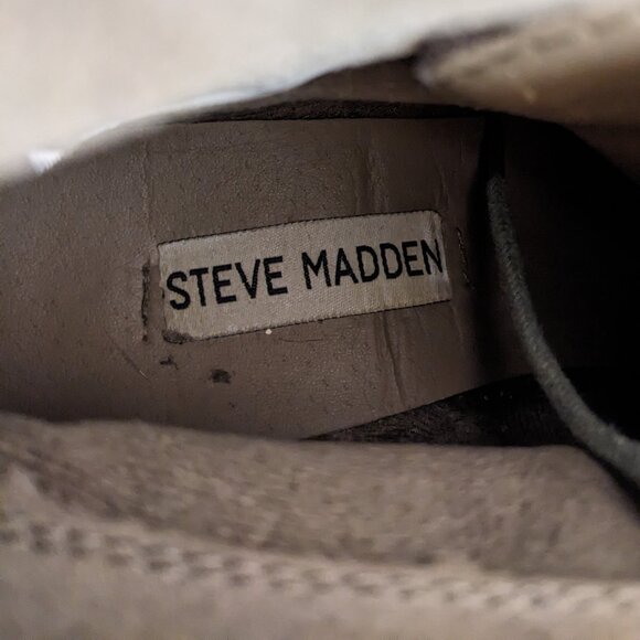 Steve Madden Suede Platform Wedge Booties - Picture 7 of 8